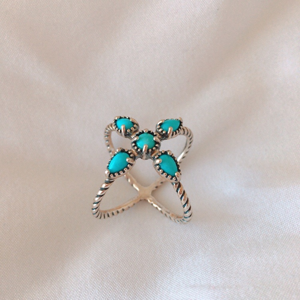Carolyn Pollack Sterling Silver Turquoise Ring
